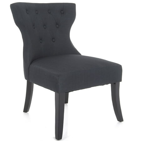 tufted back dining chair ring pull on back gymax dining chair linen fabric tufted back armless upholstered living room furniture tufted back dining chair ring pull on back gymax dining chair linen fabric tufted back armless upholstered living room furniture